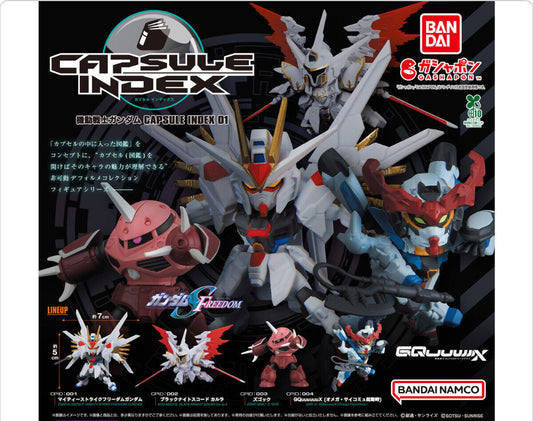 Mobile Suit Gundam CAPSULE INDEX 01 Capsule Toy BANDAI