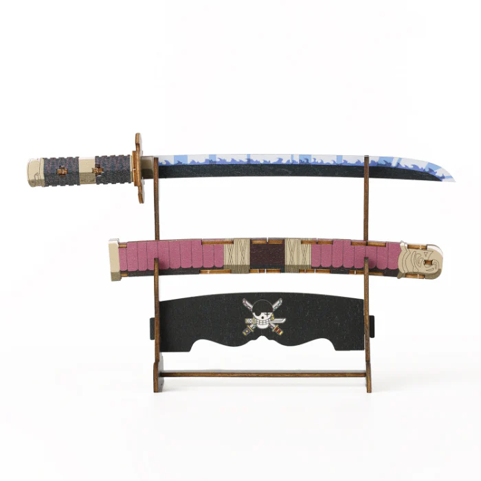 ONE PIECE Roronoa Zoro Swords Set ki-gu-mi Wooden 3D Puzzle from Japan