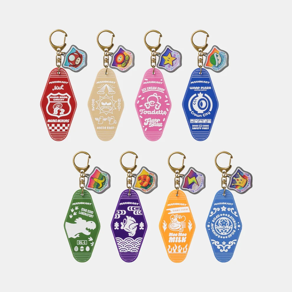 Motel Motel Keyholder 1Box 8pcs Mario Kart World 1B TOKYO Limited Japan