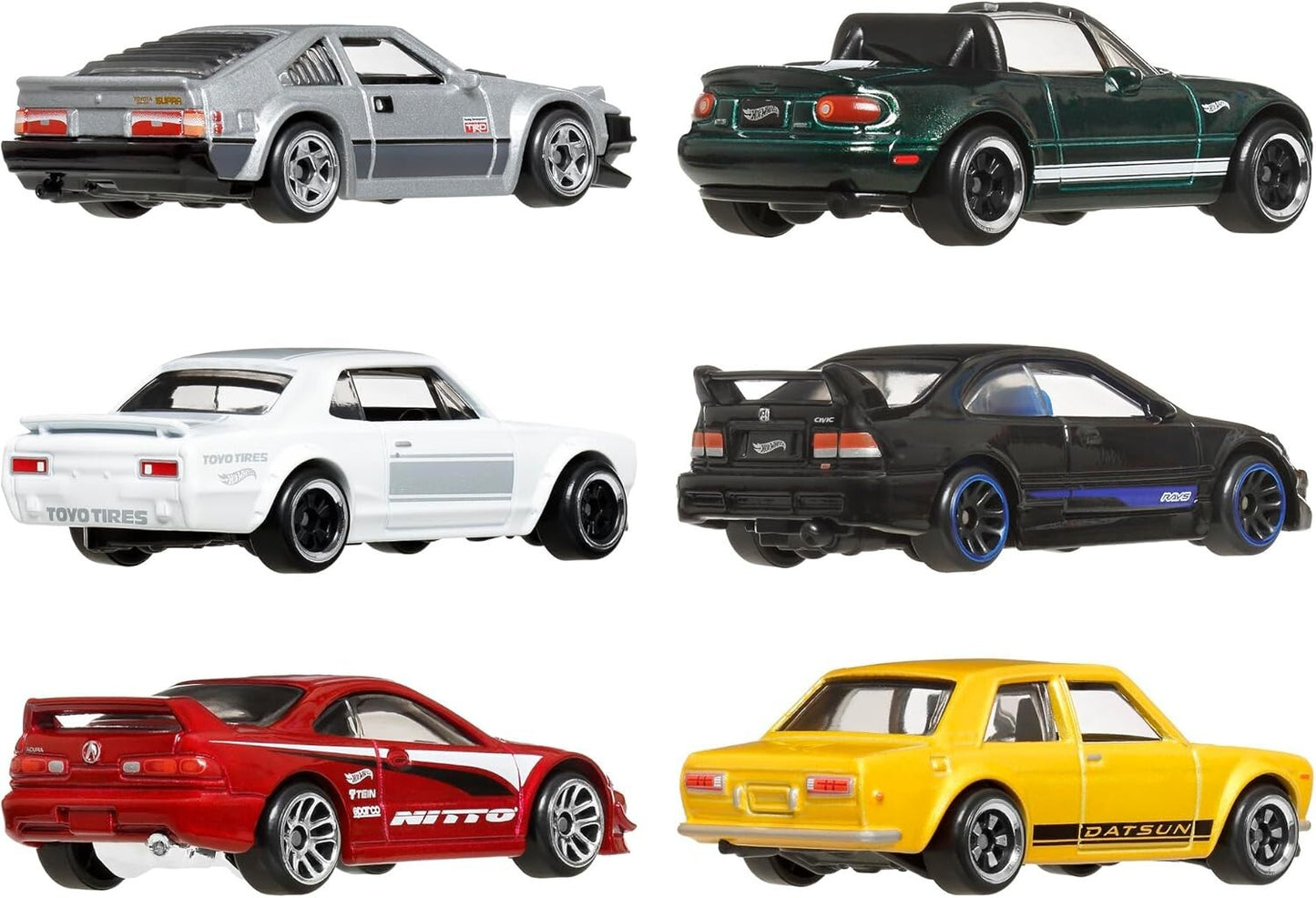 Hot Wheels Street of Japan Multipack Supra Civic Skyline Miata Integra JBY77
