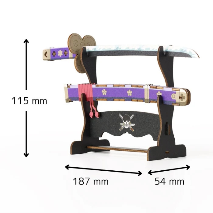 ONE PIECE Roronoa Zoro Swords Set ki-gu-mi Wooden 3D Puzzle from Japan