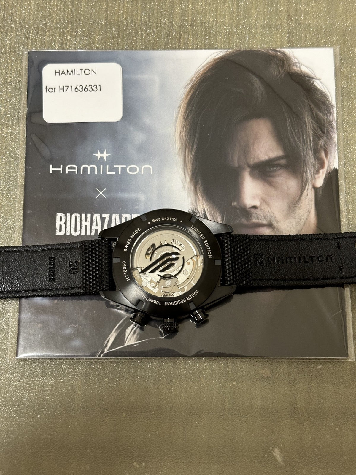HAMILTON Khaki field Auto Chrono Biohazard Resident Evil Requiem Edition