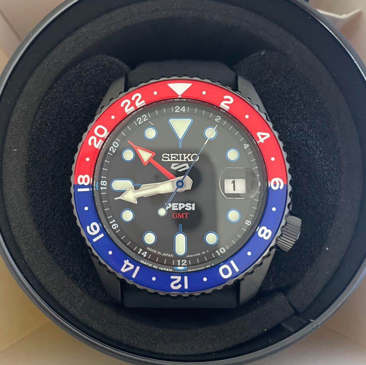 SEIKO 5 SPORTS SBSC023 SKX PEPSI collaboration Automatic GMT new