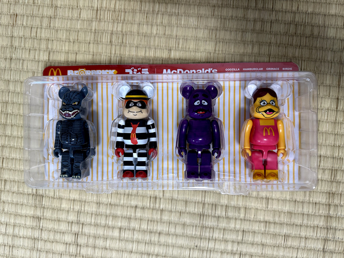 Medicom McDonald's Godzilla BE@RBRICK Bearbrick 150% Collaboration Figure Set