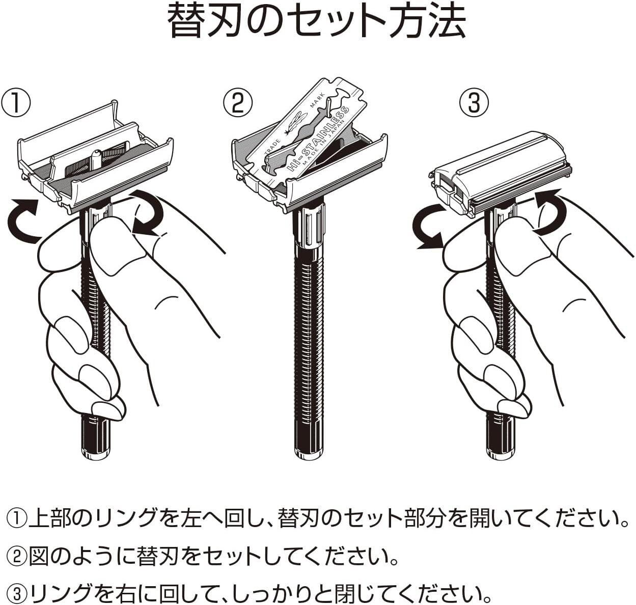Japan FEATHER Double Edged Razor Holder POPULAR With 2 Spare Blade