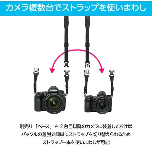 Hakuba KST-GWAT-SW25 GW-PRO Camera Strap Black