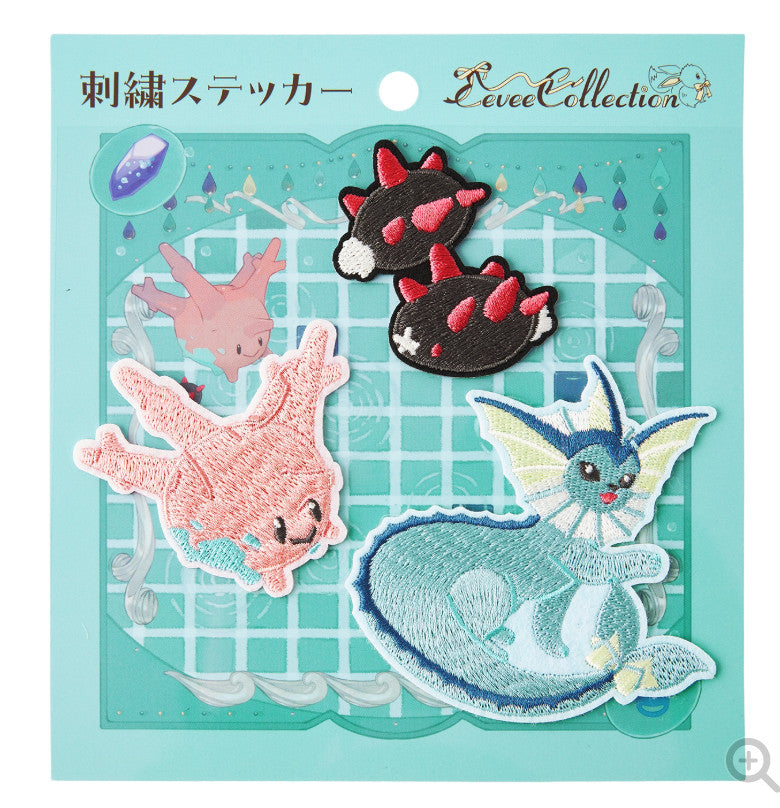 Pokemon Center Eevee Collection Embroidery Sticker Set of 9 Japan Exclusive New