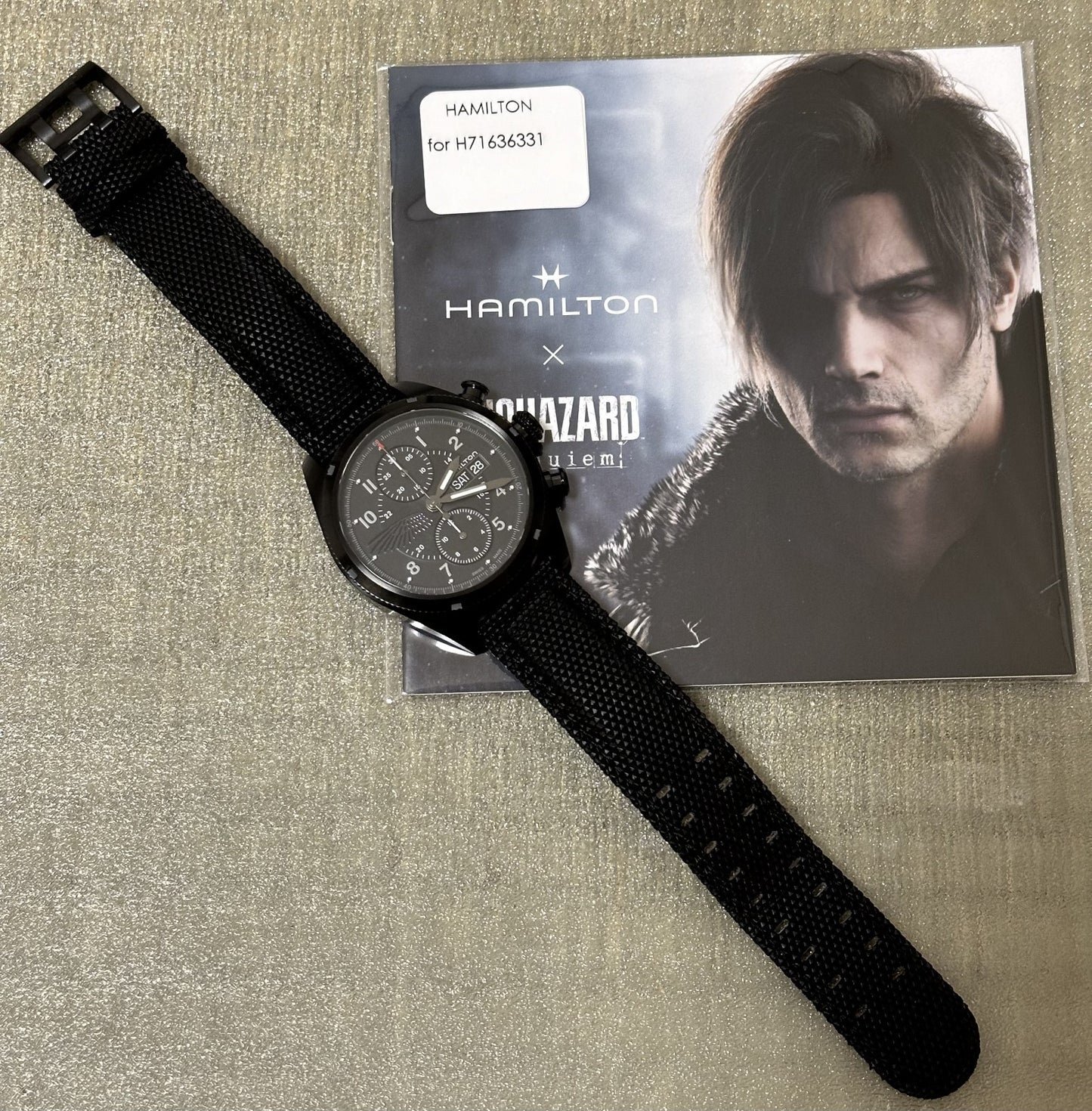HAMILTON Khaki field Auto Chrono Biohazard Resident Evil Requiem Edition