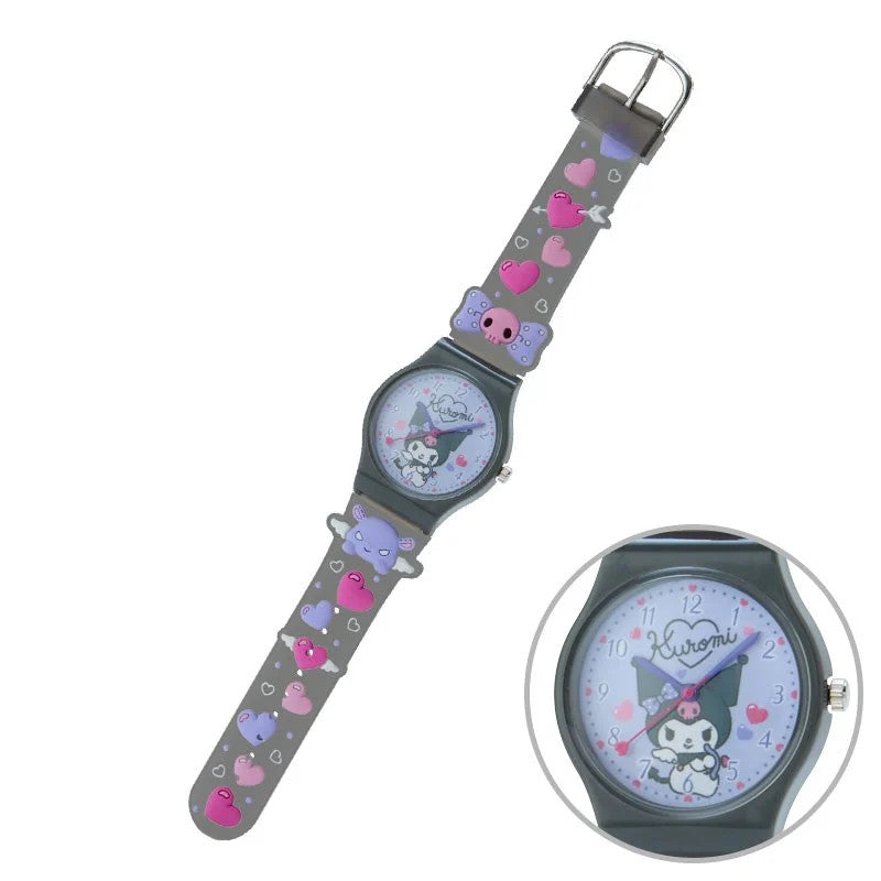 Sanrio Kuromi Women’s Fashion Quartz Rubber Watch – Japan Limited