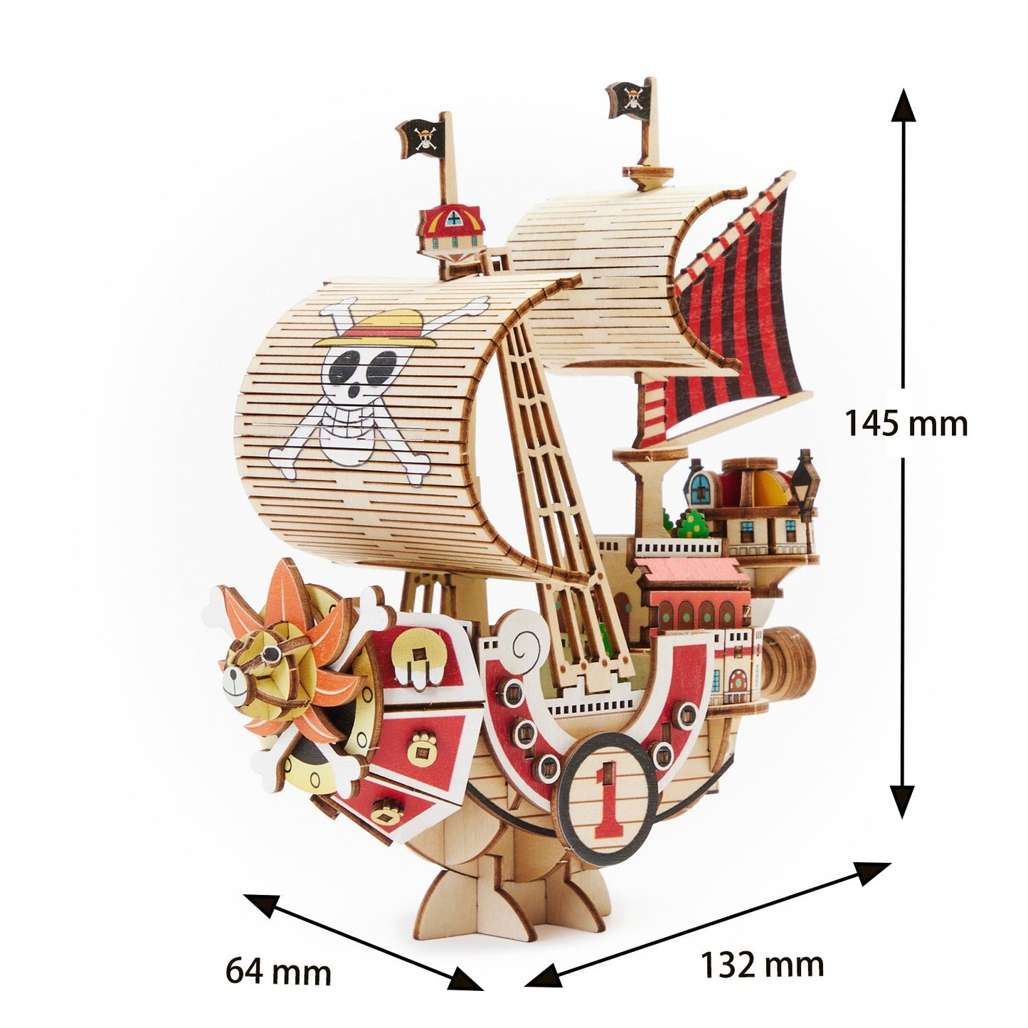 “ONE PIECE” Wooden Art ki-gu-mi One Piece Thousand Sunny