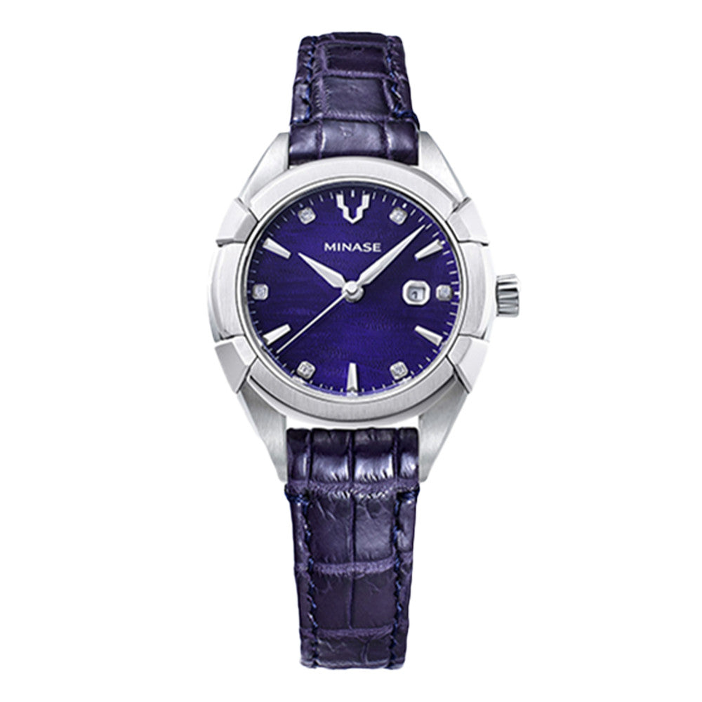 MINASE UG02-LDNNBL-SSD Uruga 31 Blue Dial Ladies Watch Japan Limited