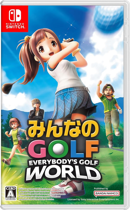 Everybody's Golf World Nintendo Switch Game Japan Import Multi-Language