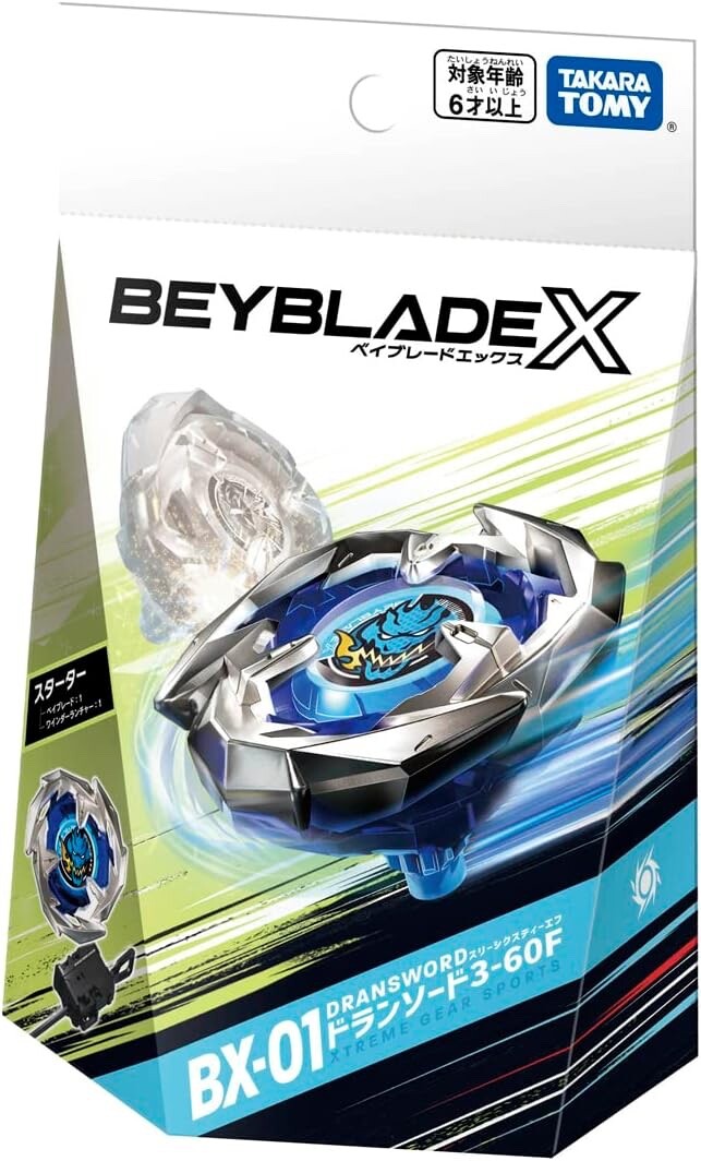 Takara Tomy Beyblade X Starter BX-01 Dragon Sword 3-60F