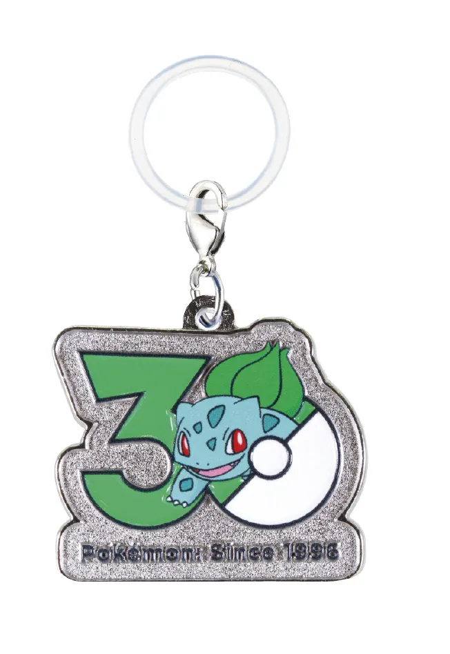Pokemon 30th Anniversary Metal Charm Mascot Keychain Japan Limited Collectible