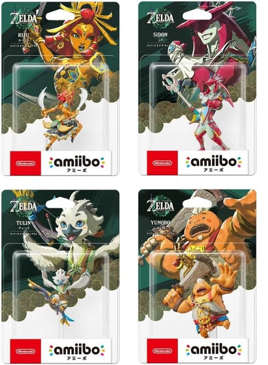 amiibo The Legend of Zelda Tears of the Kingdom Tulin Yunobo Sidon Riju
