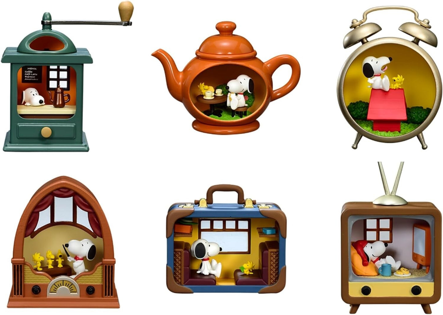Re-Ment Peanuts Snoopy Antique Diorama Collection 1BOX 6 types From Japan