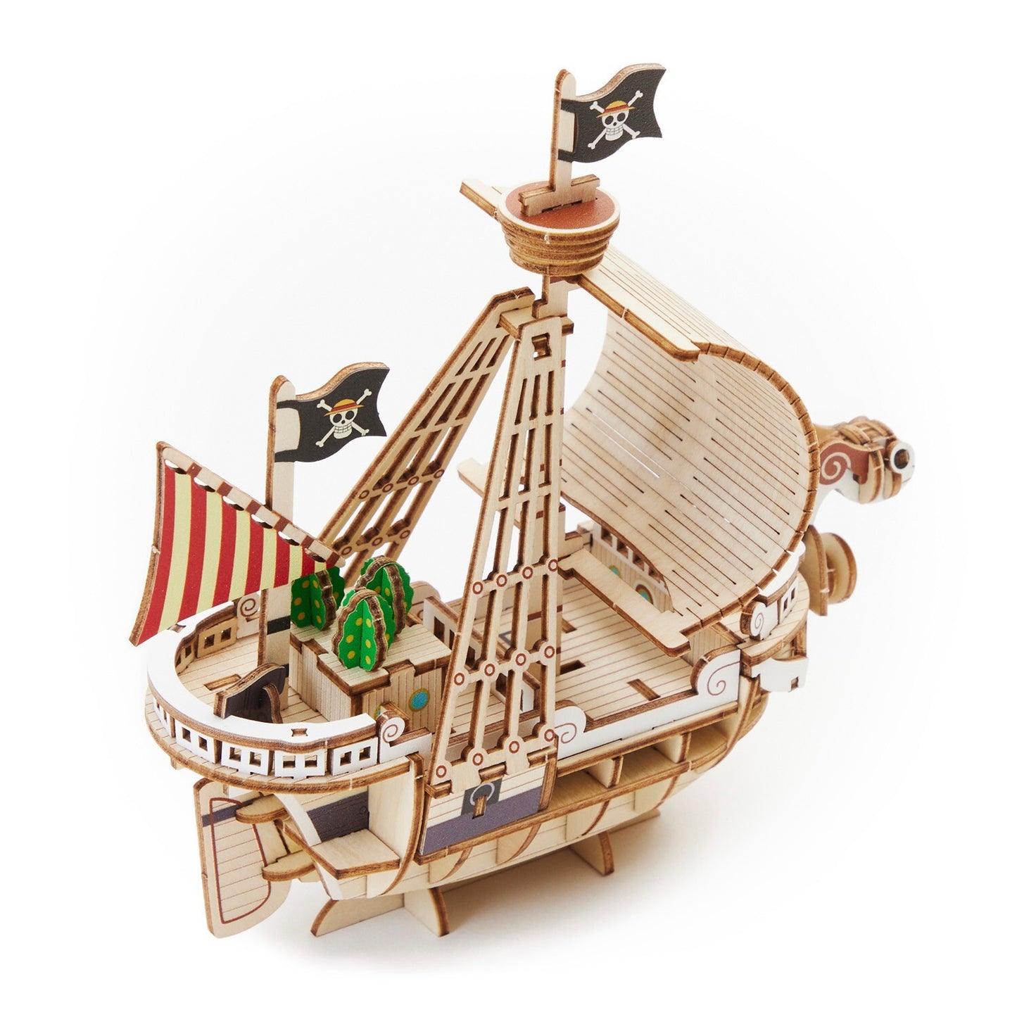Wooden Art ki-gu-mi ONE PIECE Going Merry Wooden 3D Craft Puzzle Japan F/S NEW