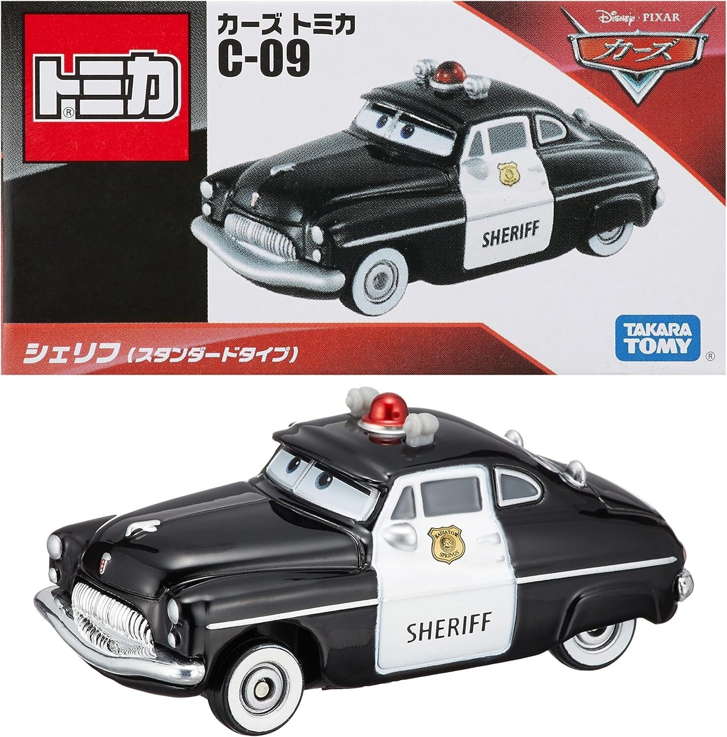 TAKARA TOMY TOMICA Disney Cars Sheriff Police DieCast car C-09