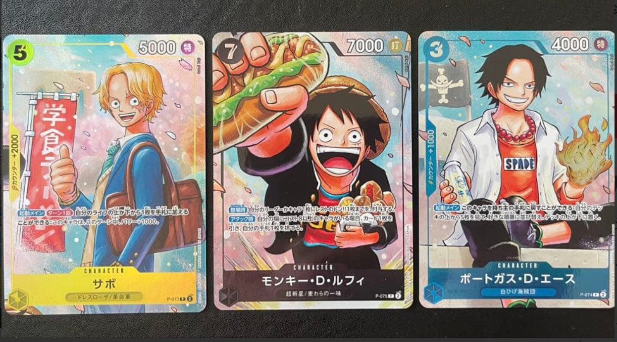 ONE PIECE Card Game The strongest three brothers PACK Saikyo Jump Rare Japan New