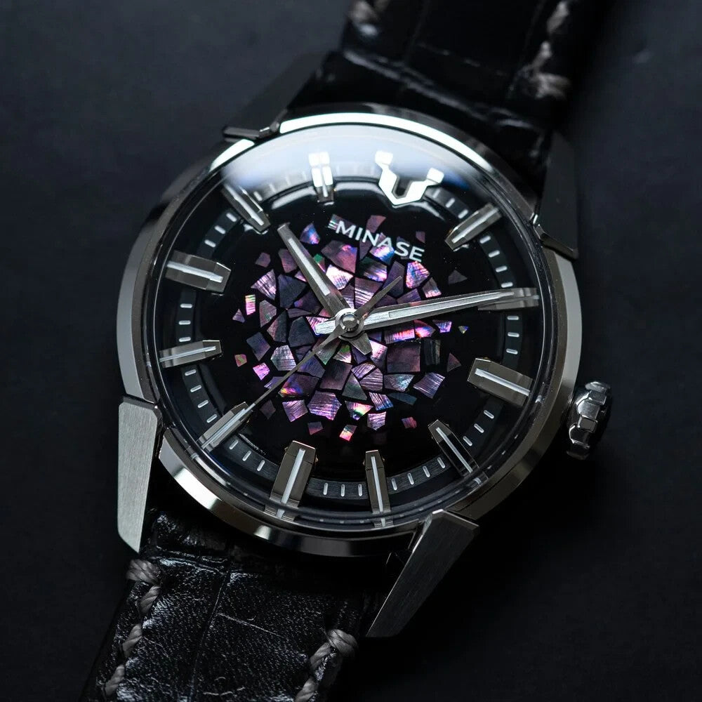 MINASE Divide Urushi Series Rainbow Cloud VM14-LBKKT01-SSD Japan watch