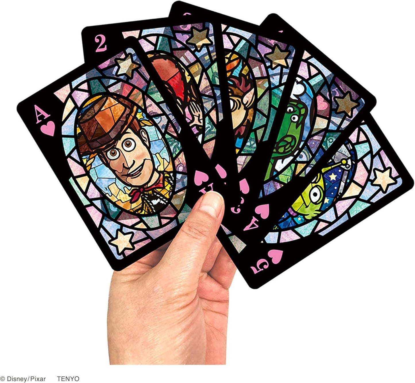 Tenyo Disney Characters Stained Glass Playing Cards / Trump / Rare