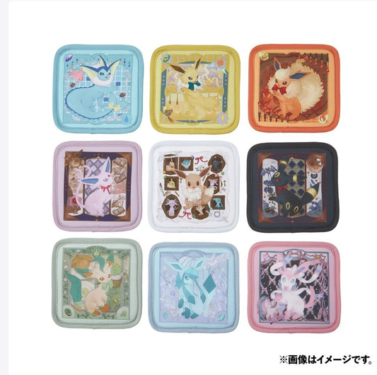 Pokémon Center Eevee Collection Coaster Set of 9 Japan Exclusive