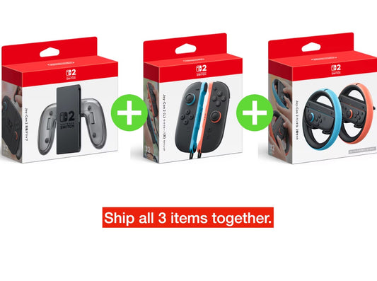 Joy-Con 2 (L) (R) & Handle & Charging Grip Set of 3 for Nintendo Switch 2