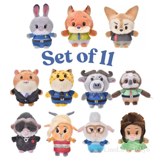 Disney Store Japan Plush Zootopia Urupocha-Chan Stuffed Toy Set of 11