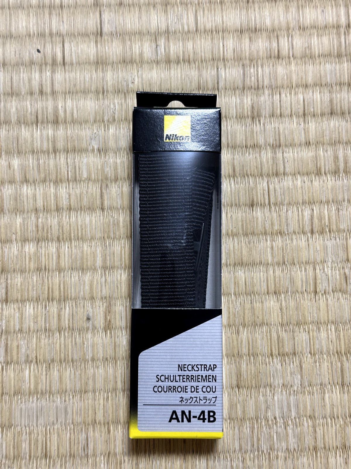 Nikon AN-4B SLR/Mirrorless neck strap Lanyard Black braided JAPAN