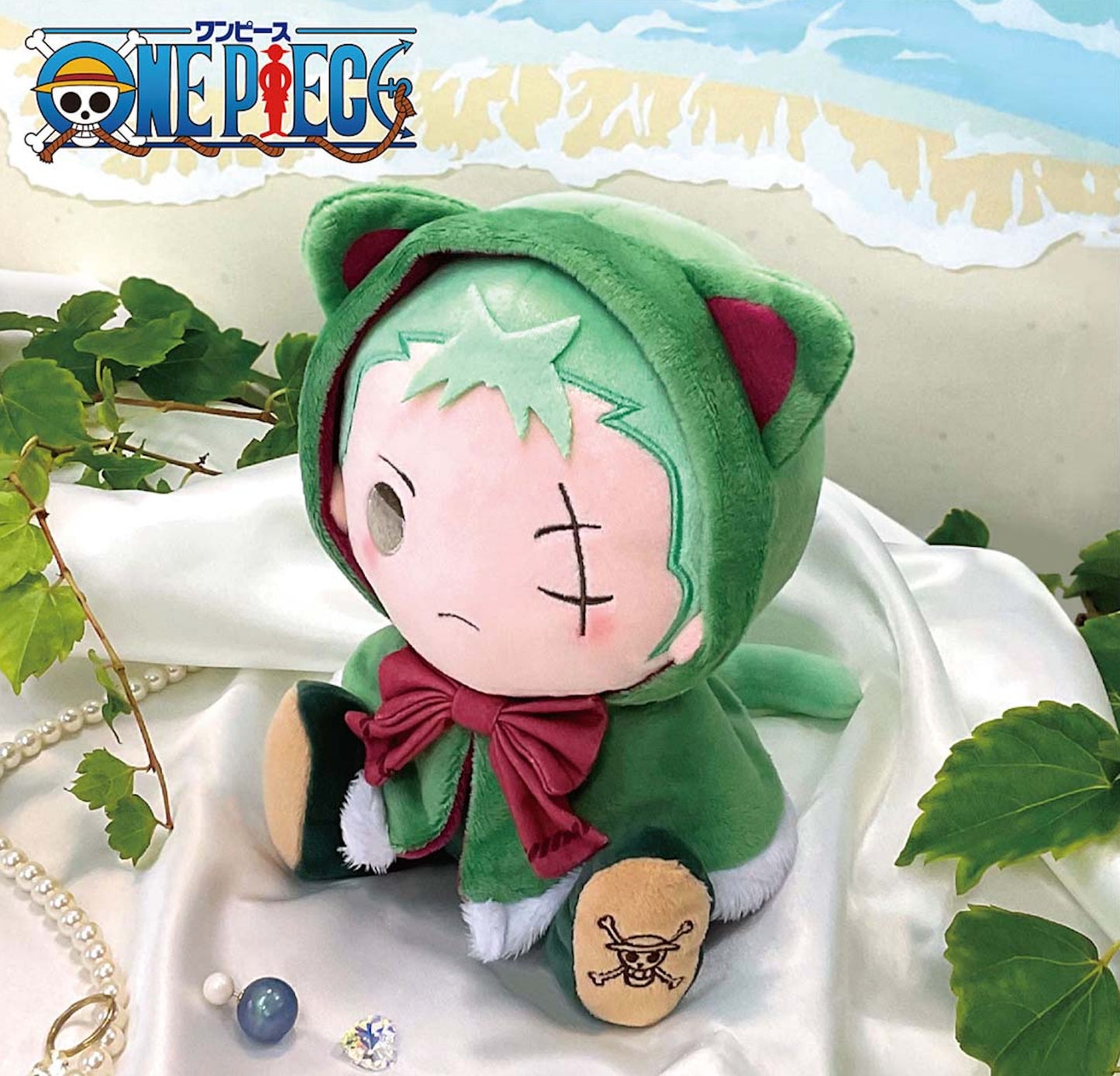 ONE PIECE Plush doll KEMOPON Roronoa Zoro From Japan