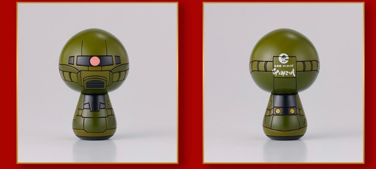 Pre sale STRICT-G JAPAN "Mobile Suit Gundam" Usaburo Kokeshi Dolls
