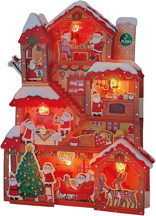Sanrio Christmas Card Melody Card - Santa's House - 20 Christmas & Winter Songs
