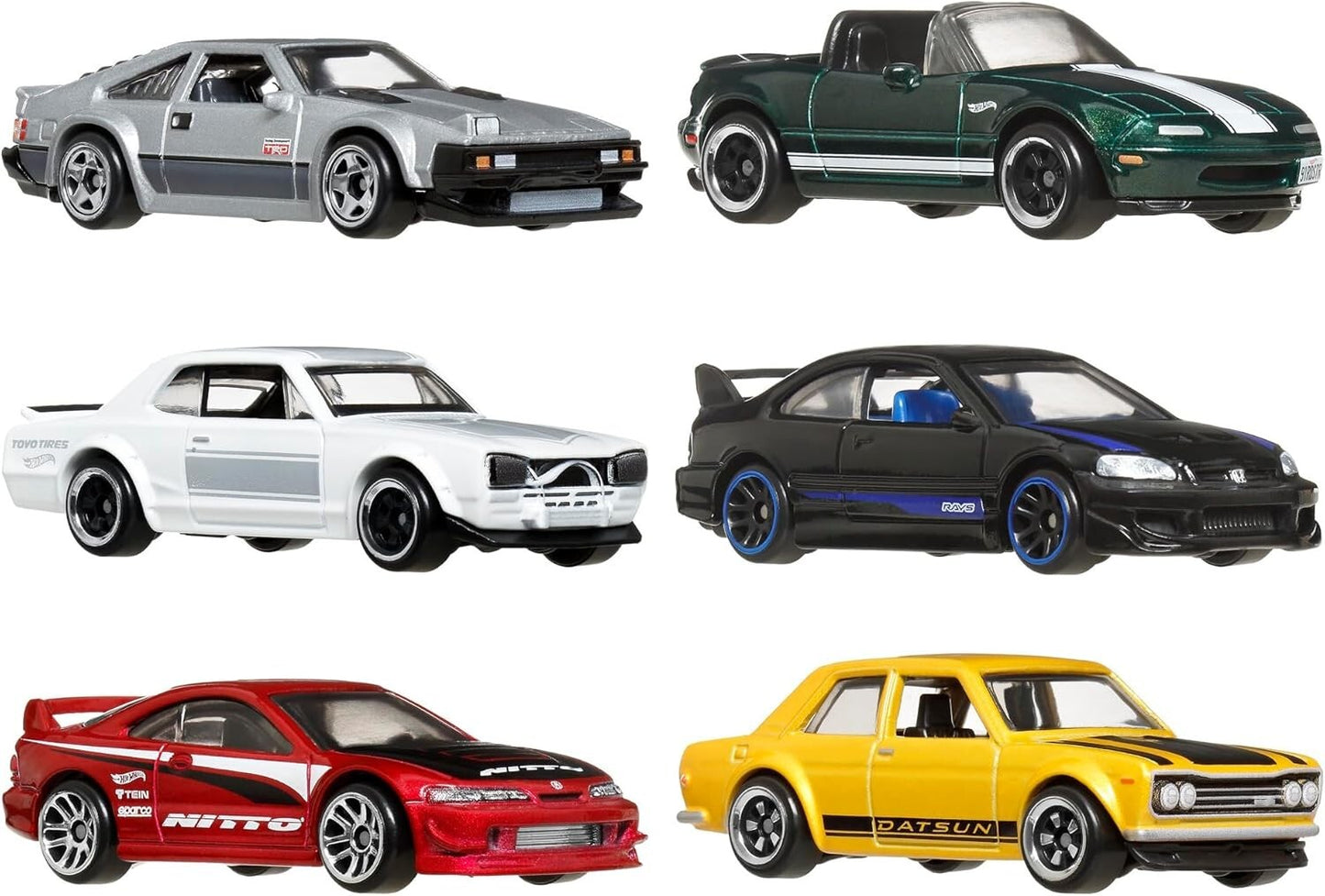 Hot Wheels Street of Japan Multipack Supra Civic Skyline Miata Integra JBY77