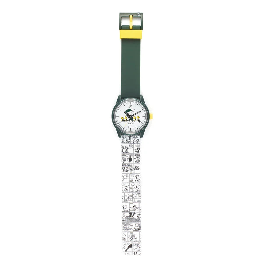 Q&Q Smile Solar x PEANUTS Collection R02A-510VK Q & Q Wrist Watch Snoopy Green