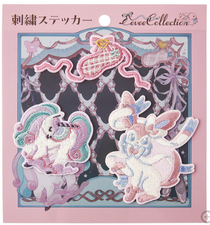 Pokemon Center Eevee Collection Embroidery Sticker Set of 9 Japan Exclusive New