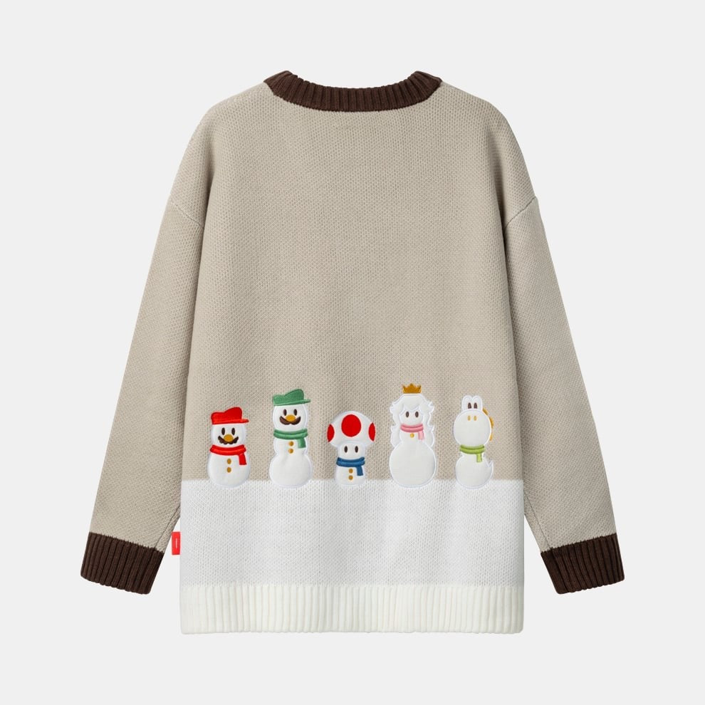 Super Mario Winter Collection Cardigan Nintendo TOKYO Unisex M & L Size NEW