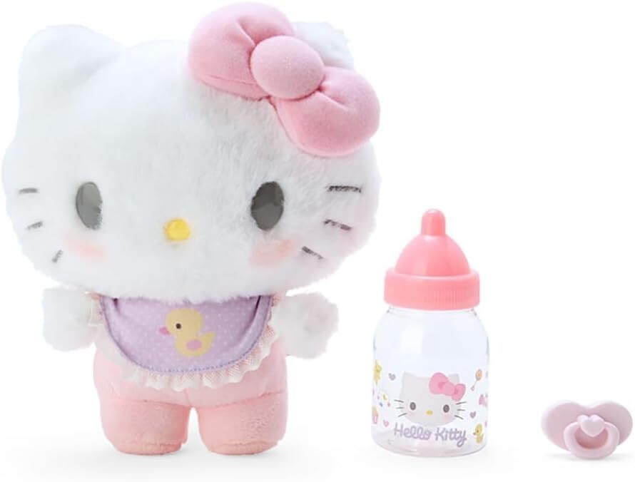 Hello Kitty Baby Plush Toy Care Set Character Goods Sanrio Official JPN New