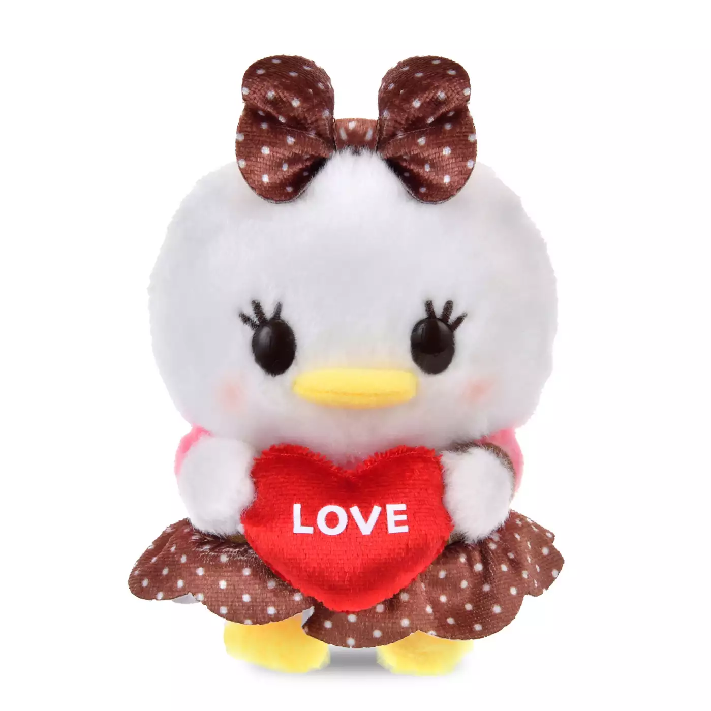 Japan Disney Mickey Minnie Donald Daisy Plush Toy Urupocha-chan Valentine's Day