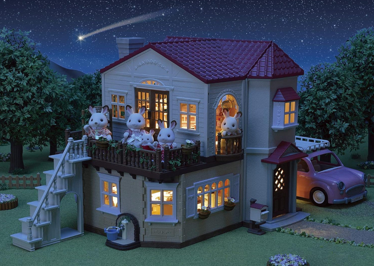 NEW Sylvanian Families Red Roof Big House with Secret Attic Room HA-51 Japan