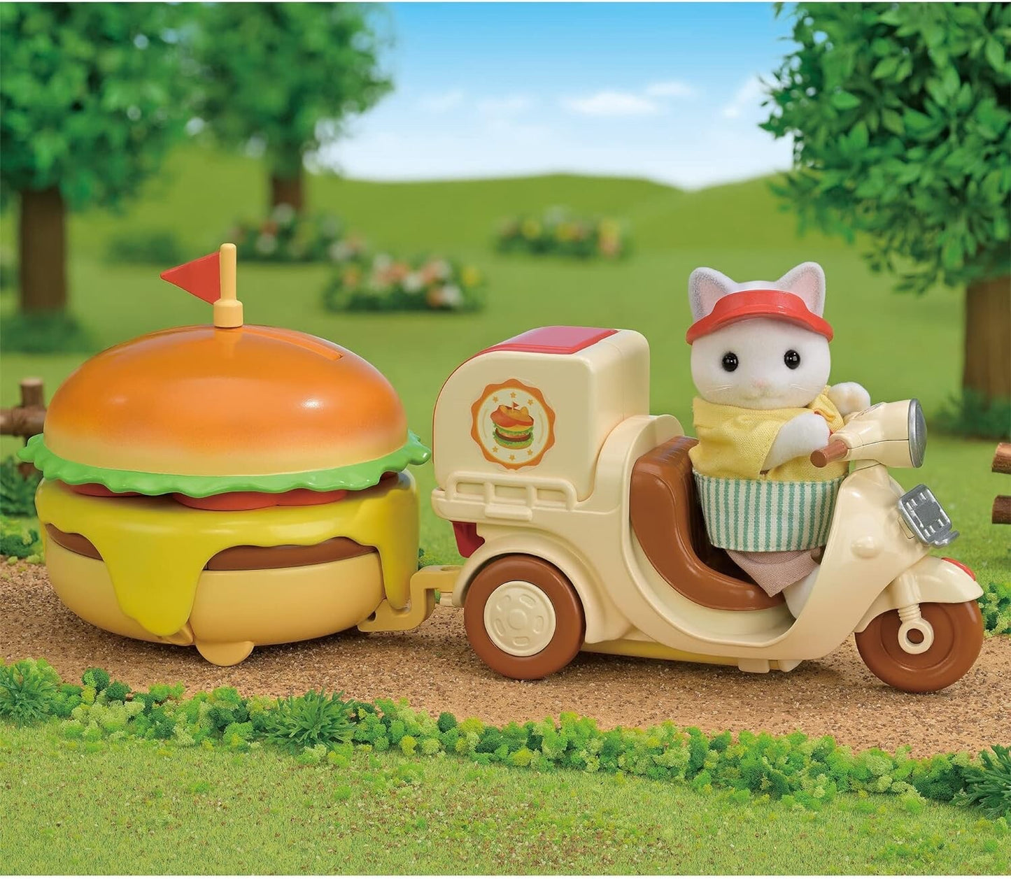 Sylvanian Families Hamburger Wagon Epoch Calico Critters MI-91 Doll House New JP