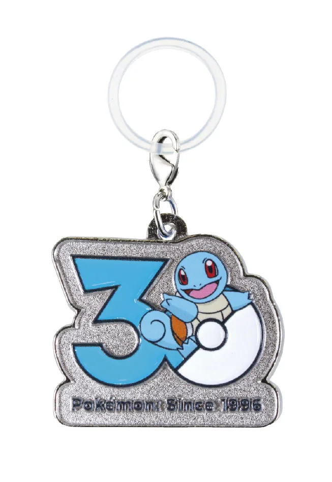 Pokemon 30th Anniversary Metal Charm Mascot Keychain Japan Limited Collectible