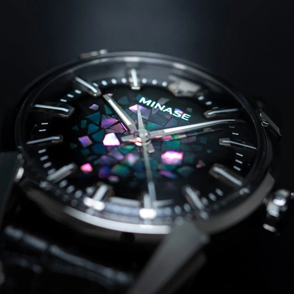 MINASE Divide Urushi Series Rainbow Cloud VM14-LBKKT01-SSD Japan watch