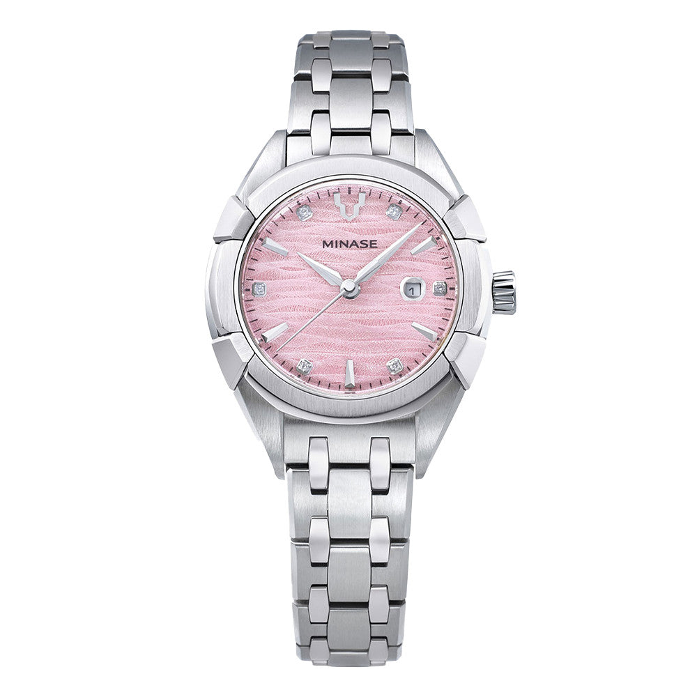 MINASE Uruga 31 UG02-M01NPK-SSB Pink Dial Japan Limited Ladies Watch