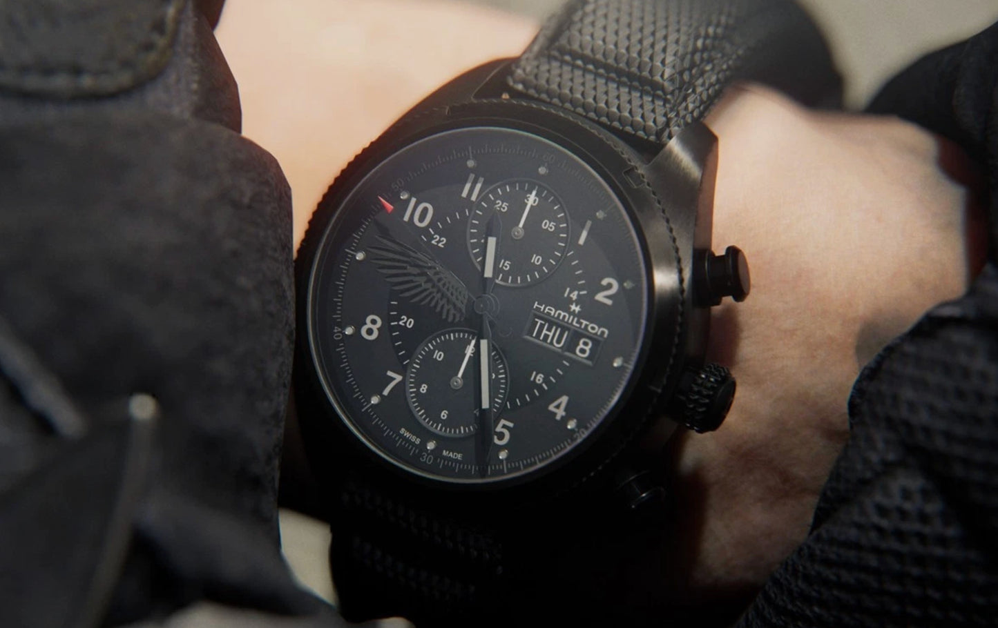 HAMILTON Khaki field Auto Chrono Biohazard Resident Evil Requiem Edition