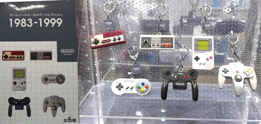 Nintendo Museum Game Hardware keychain collection 1983-1999 Complete set of 6