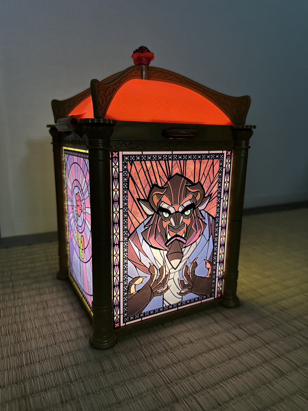 Beauty and the Beast Popcorn Bucket Tokyo Disney Resort Lamp Light with Strap