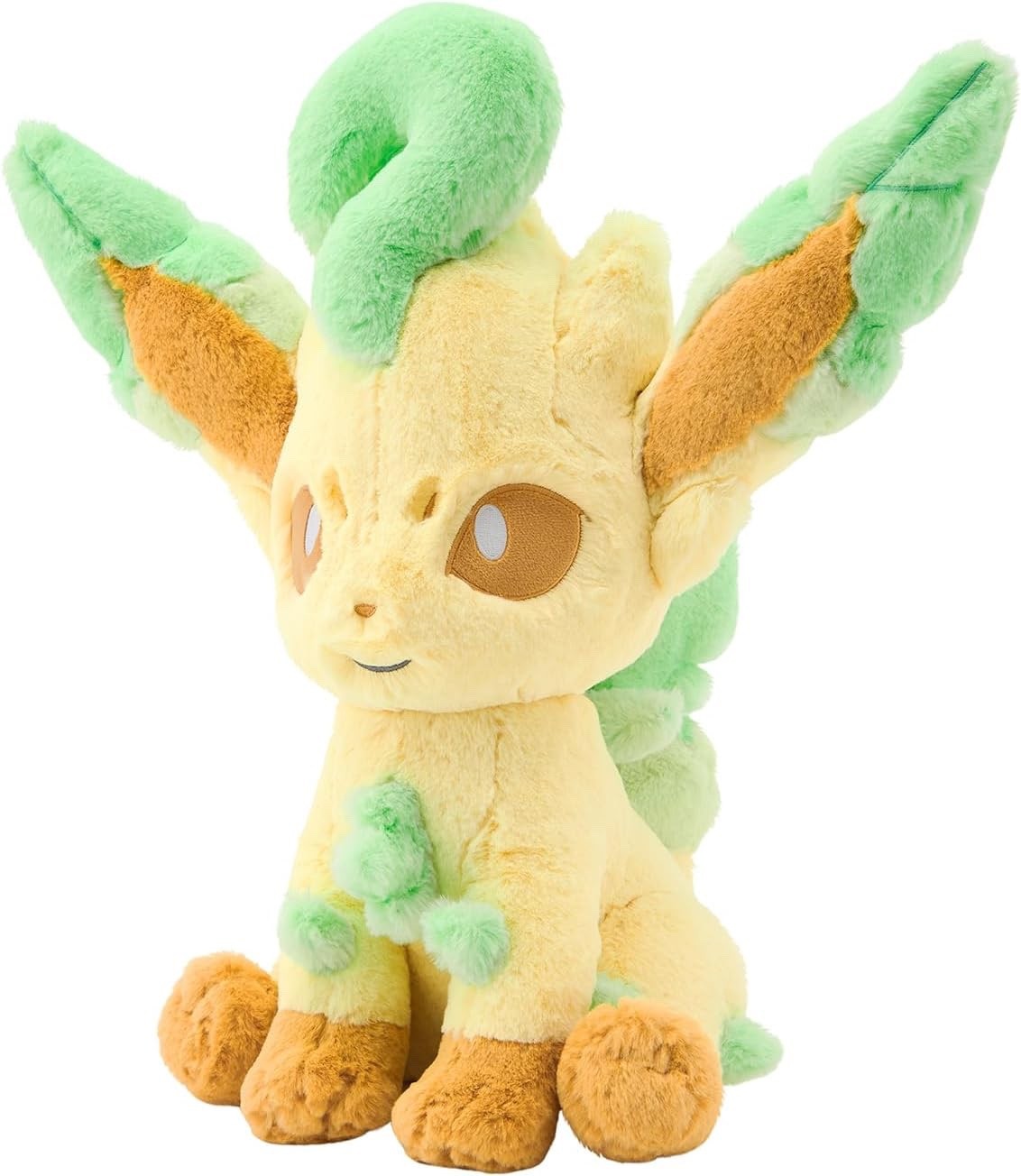 Pokemon Center Original Leafeon Fluffy Hugging Plush toy Comfy Friends JP NEW