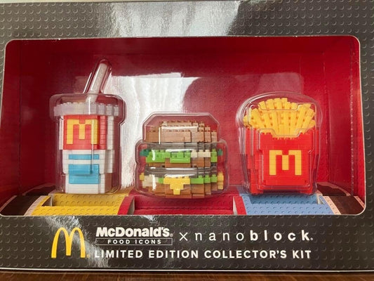 McDonald’s x Nanoblock 2016 Limited Edition Set Big Mac Fries Soda from Japan