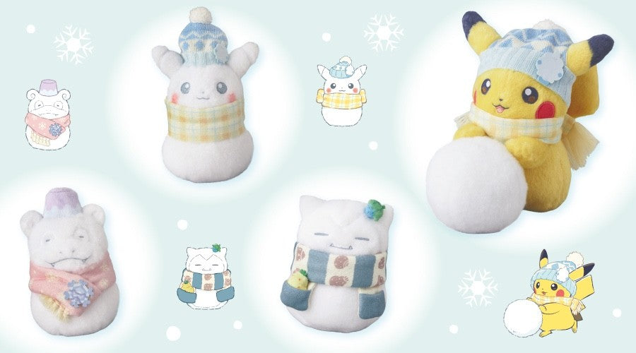 Pokemon Snowman Plush Toy Pokemon Center Exclusive Original NEW