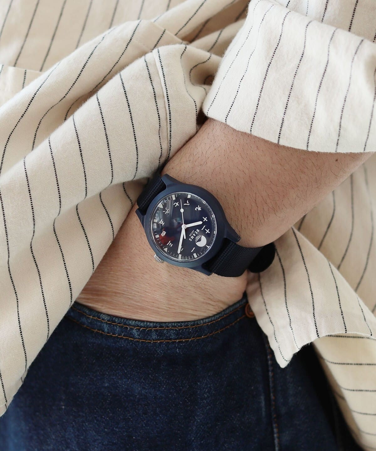 BEAMS Original Watch Kanji Mt Fuji Made In Japan Special Limited Edition NEW